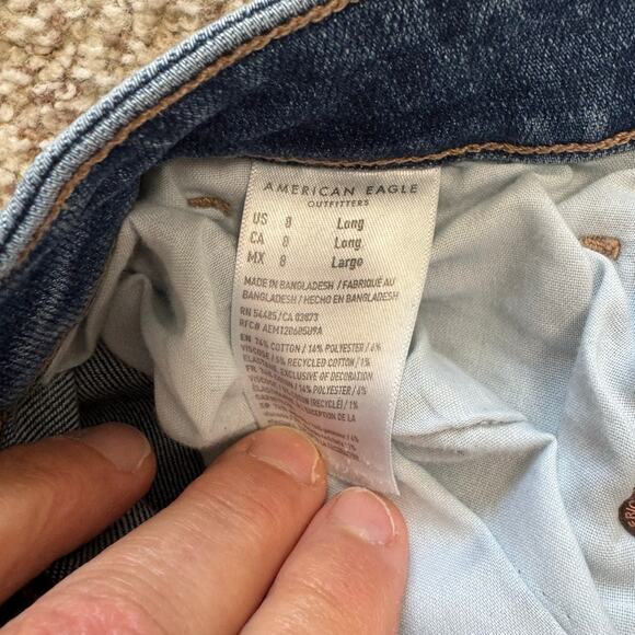 American Eagle Outfitters Woman's Jeans/Pants Mom Jeans, size 8 Long/Tall - Picture 4 of 10